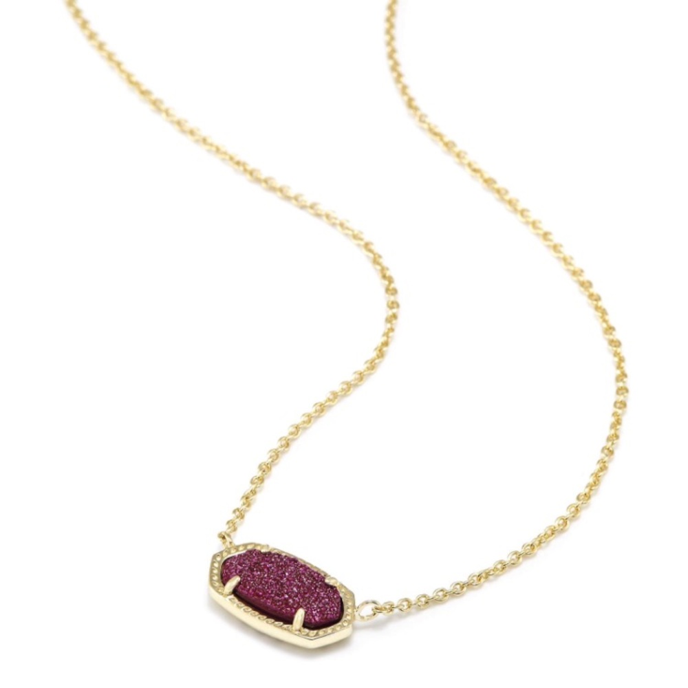 Kendra Scott Elisa necklace in Deep Fuchsia Drusy